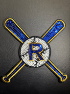 Sequin Ball and Bats Royals Patch