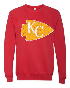 Distressed KC Arrowhead Sweatshirt