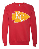 Distressed KC Arrowhead Sweatshirt