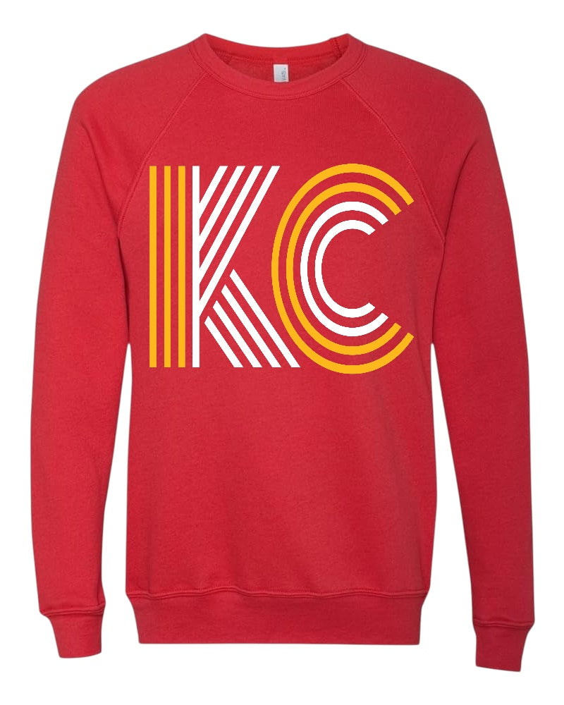 KC Lines Sweatshirt - Yellow & White Design