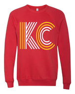 KC Lines Sweatshirt - Yellow & White Design