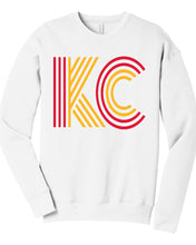Load image into Gallery viewer, KC Lines Sweatshirt - Red &amp; Yellow Design
