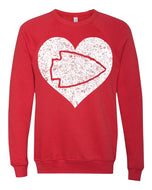 Arrowhead Heart Sweatshirt - White Design