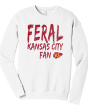 Load image into Gallery viewer, Feral KC Fan Sweatshirt - Red Design
