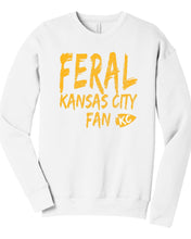 Load image into Gallery viewer, Feral KC Fan Sweatshirt - Yellow Design

