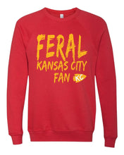 Load image into Gallery viewer, Feral KC Fan Sweatshirt - Yellow Design
