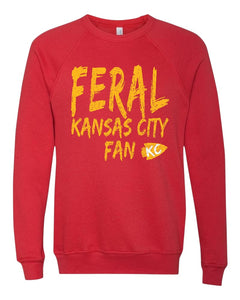 Feral KC Fan Sweatshirt - Yellow Design