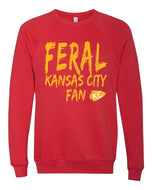 Feral KC Fan Sweatshirt - Yellow Design