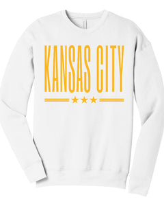 Kansas City Star Sweatshirt - Yellow Design