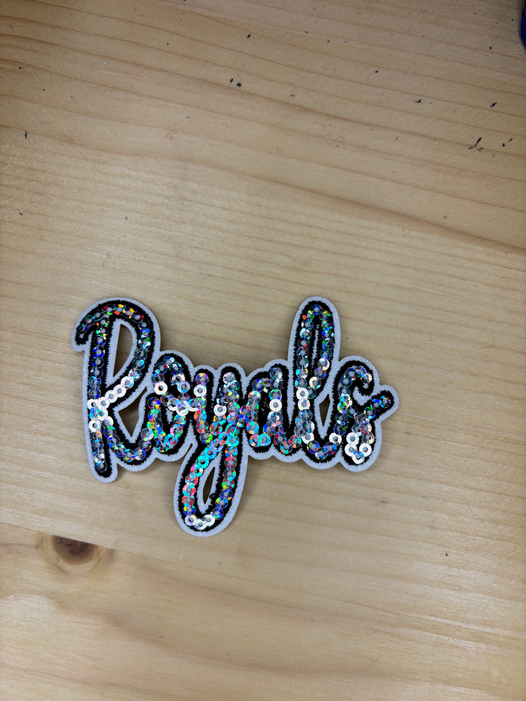 Royals Lettering Patch - White