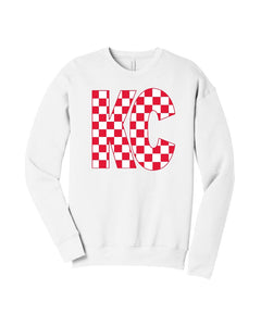 Checkered KC Sweatshirt - Red Design