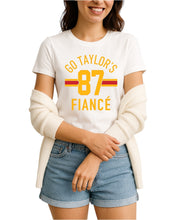 Load image into Gallery viewer, Go Taylor’s FIANCÉ Tee (white)
