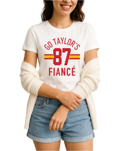 Load image into Gallery viewer, Go Taylor’s FIANCÉ Tee (white)
