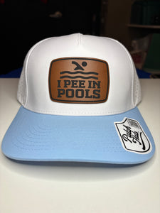 Hat - Pee in Pools Wh/Bl Perf