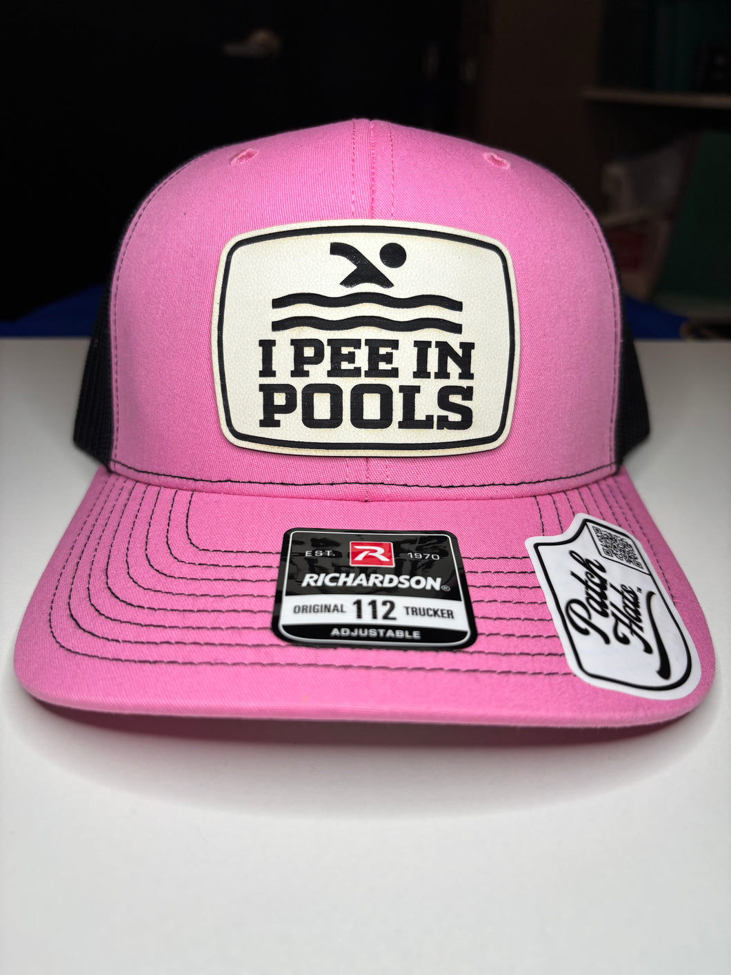 Hat - Pee in Pools Pink/Black