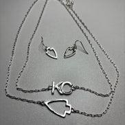 KC Double Layer Necklace and Earring Set
