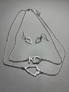 KC Double Layer Necklace and Earring Set