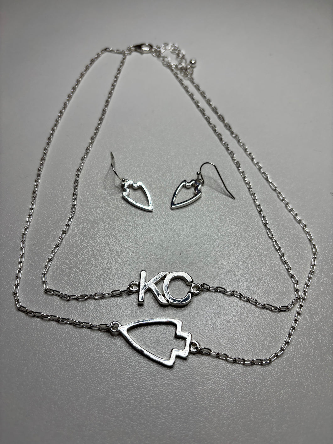 KC Double Layer Necklace and Earring Set