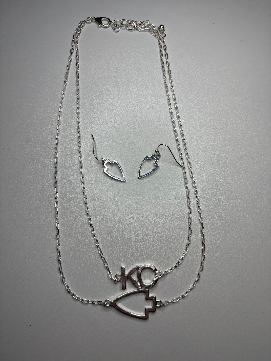 KC Double Layer Necklace and Earring Set