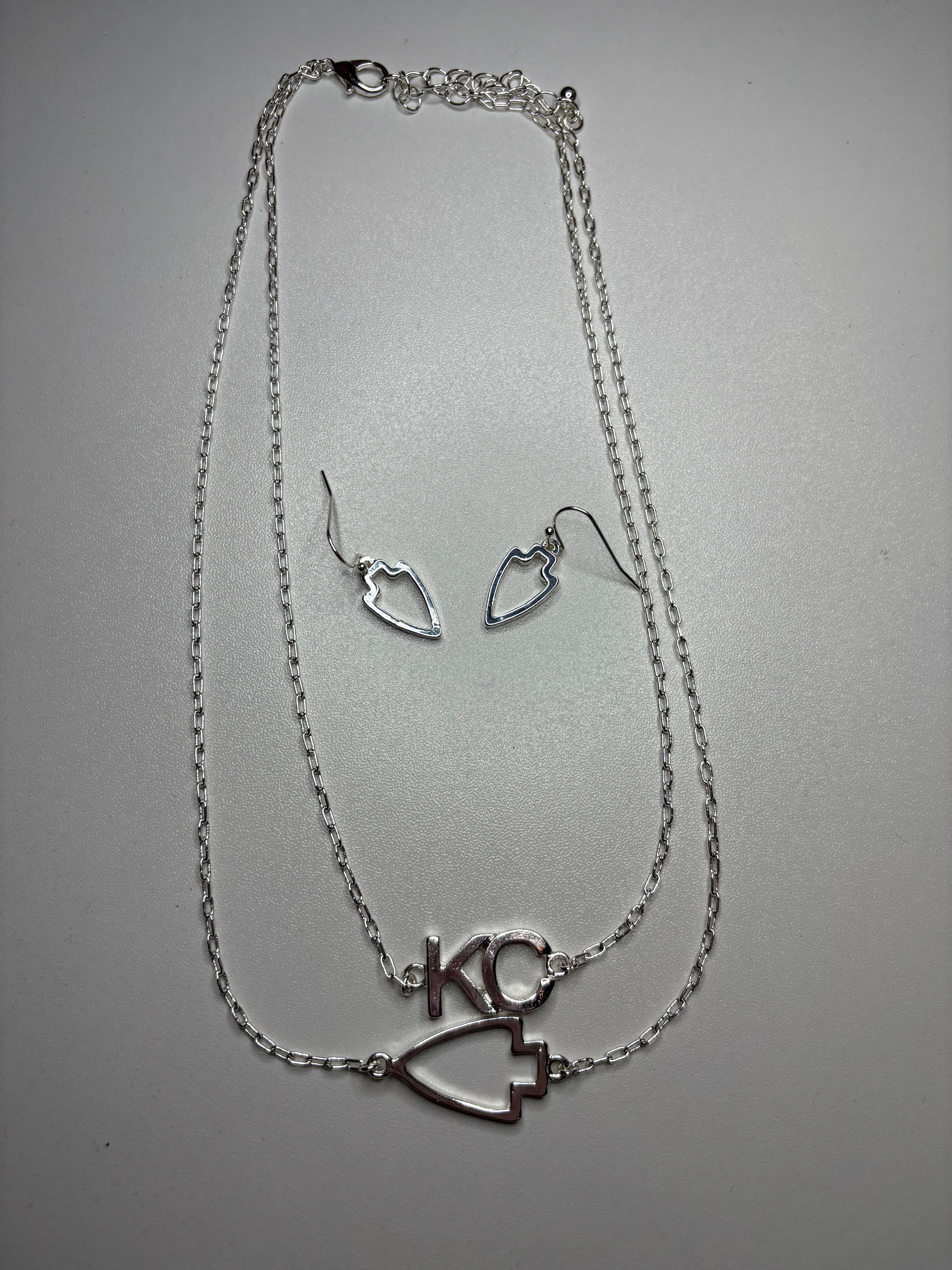 KC Double Layer Necklace and Earring Set