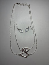 Load image into Gallery viewer, KC Double Layer Necklace and Earring Set
