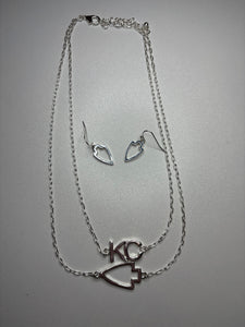 KC Double Layer Necklace and Earring Set