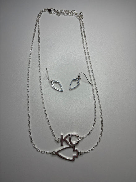 KC Double Layer Necklace and Earring Set