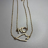 KC Double Layer Necklace and Earring Set