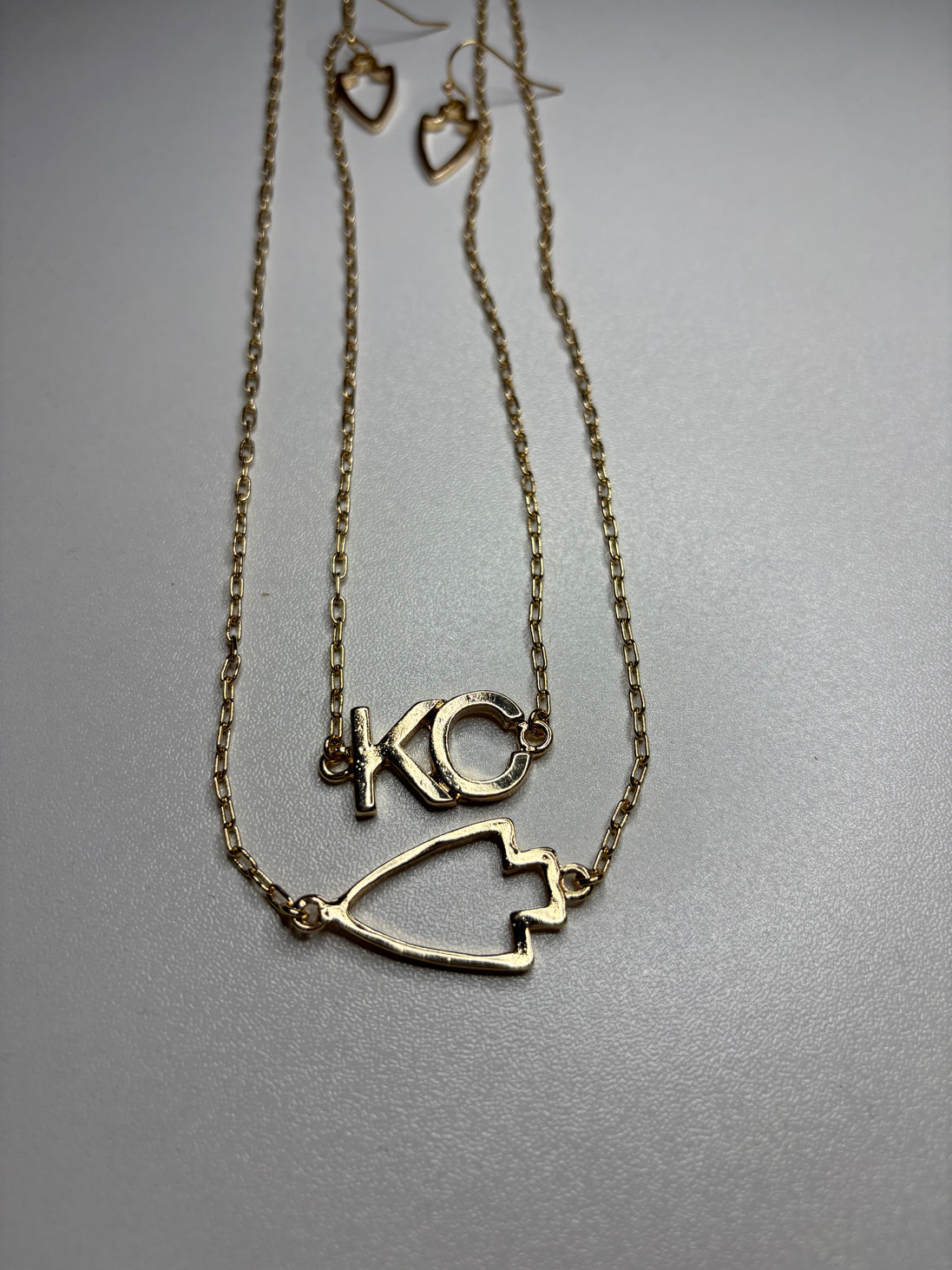 KC Double Layer Necklace and Earring Set