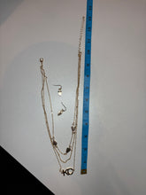 Load image into Gallery viewer, KC Triple Layer Necklace and Earring Set
