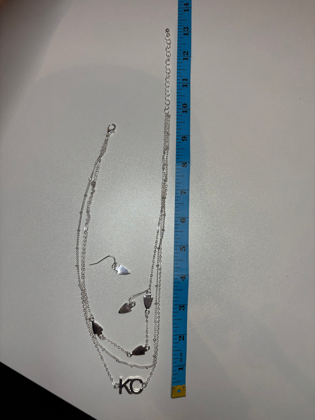 KC Triple Layer Necklace and Earring Set