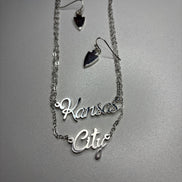Kansas City Double Layer Necklace and Earring Set
