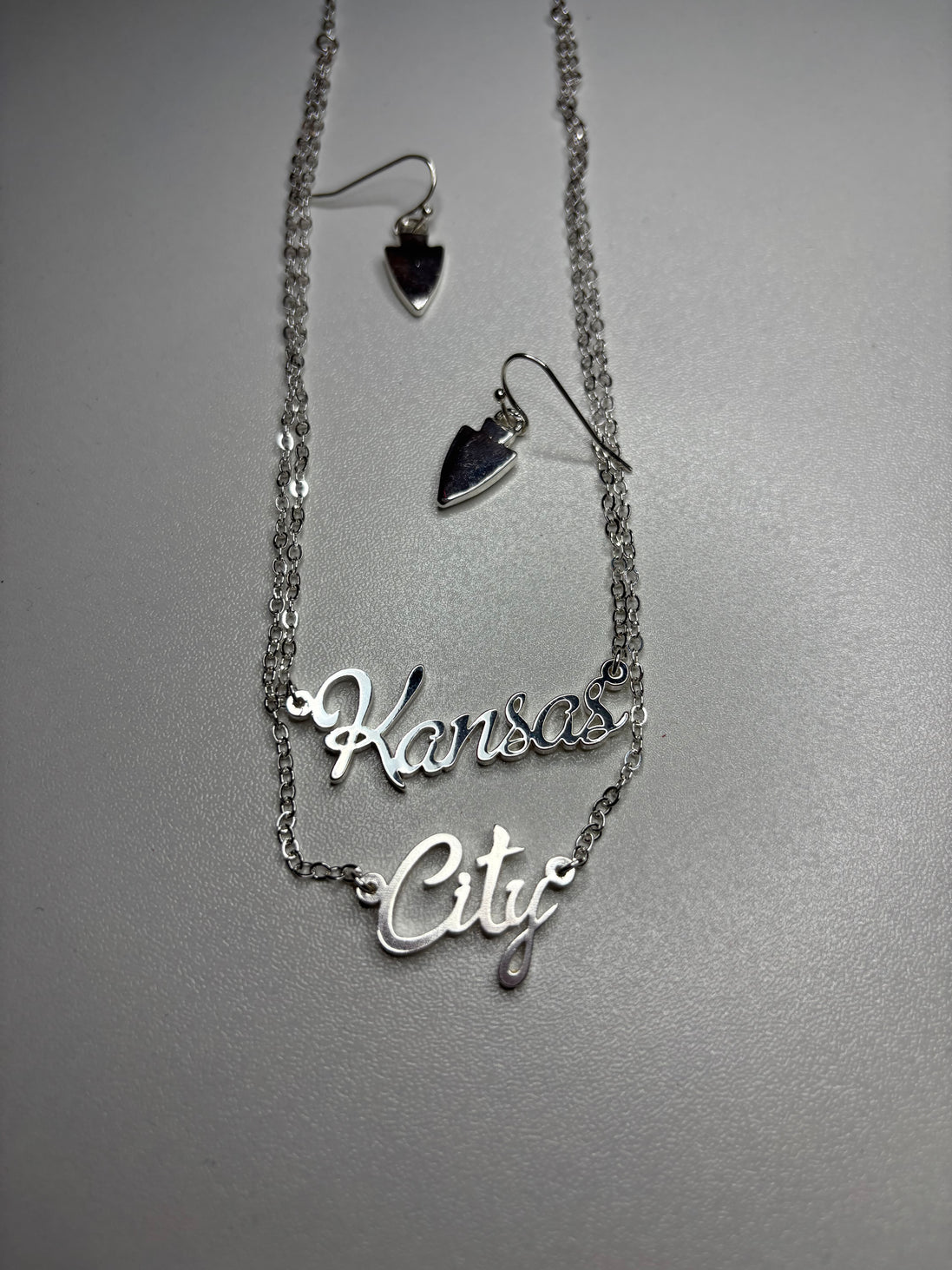 Kansas City Double Layer Necklace and Earring Set