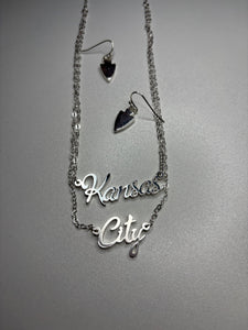Kansas City Double Layer Necklace and Earring Set