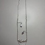 Kansas City Double Layer Necklace and Earring Set