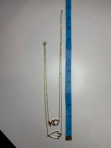 KC Double Layer Necklace and Earring Set