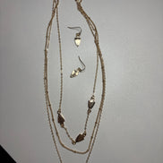 KC Triple Layer Necklace and Earring Set