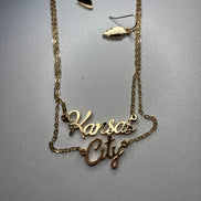 Kansas City Double Layer Necklace and Earring Set