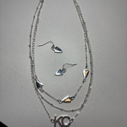 KC Triple Layer Necklace and Earring Set