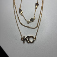 KC Triple Layer Necklace and Earring Set