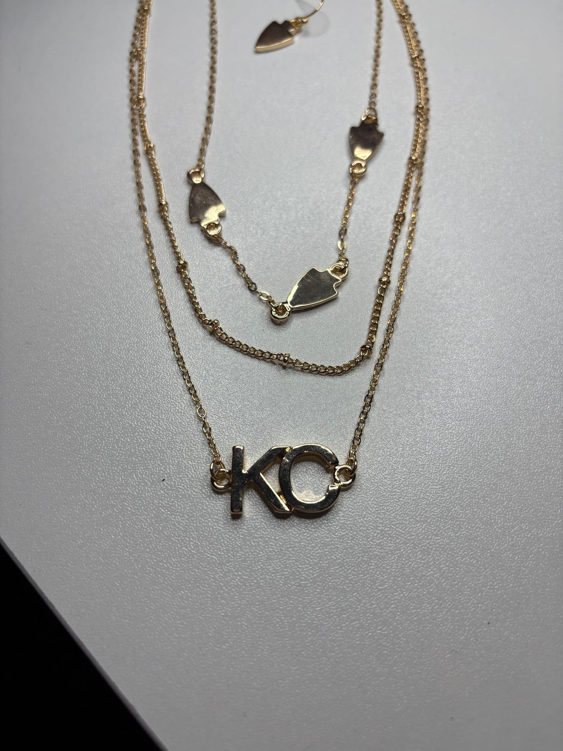 KC Triple Layer Necklace and Earring Set