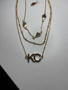 KC Triple Layer Necklace and Earring Set
