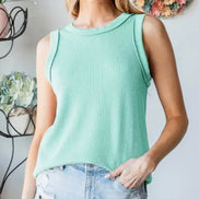 Sleeveless Ribbed Tank