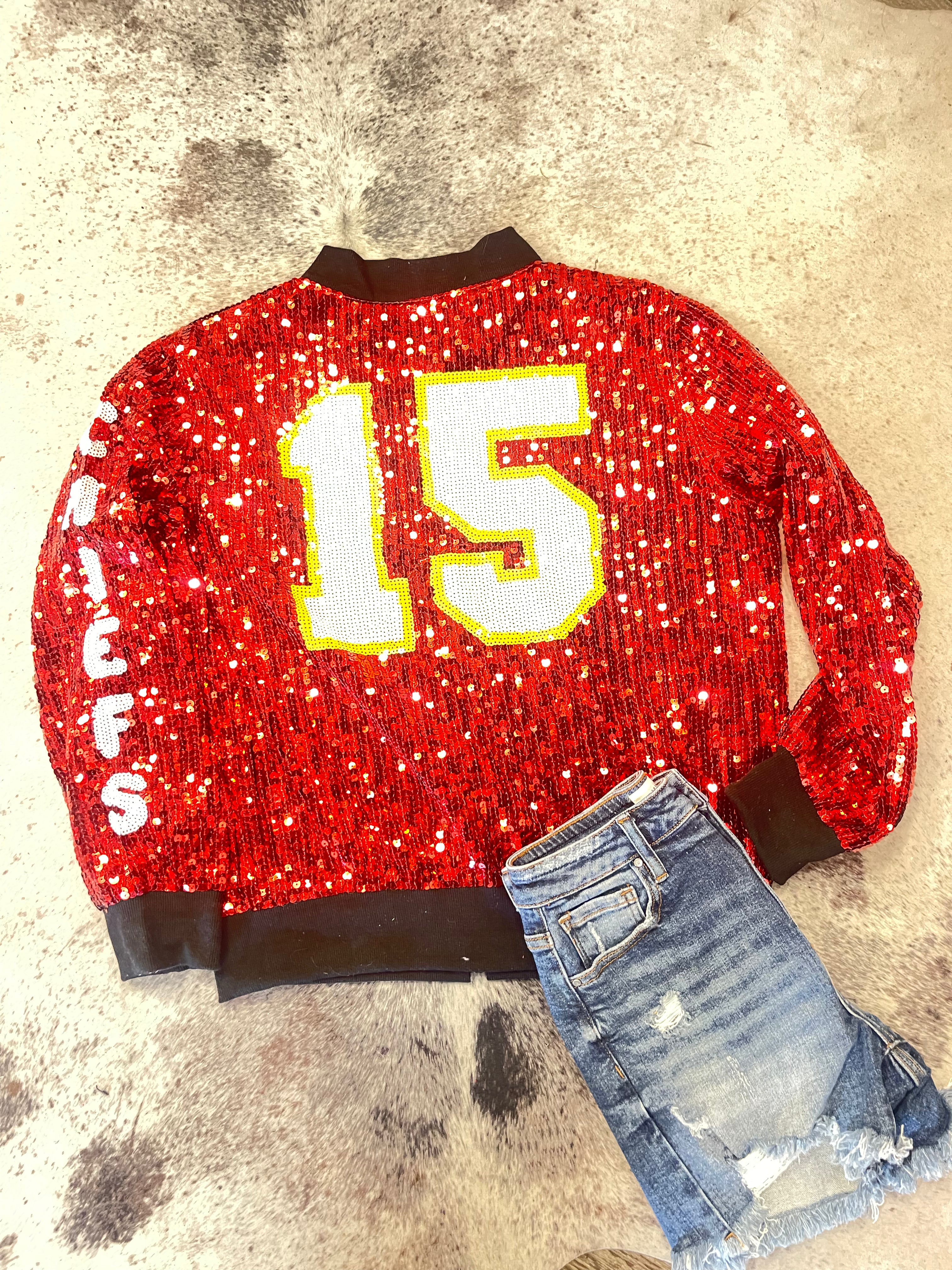 #15 Chiefs Sequins Jacket