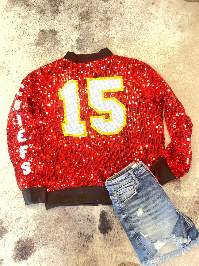 #15 Chiefs Sequins Jacket