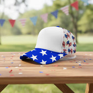 Stars and Bows Trucker Hat (blue bill)