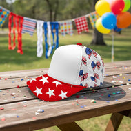 Stars and Bows Trucker Hat (red bill)