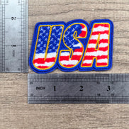 USA Stars and Stripes Chenille Patch (3 inch)
