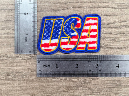 USA Stars and Stripes Chenille Patch (3 inch)