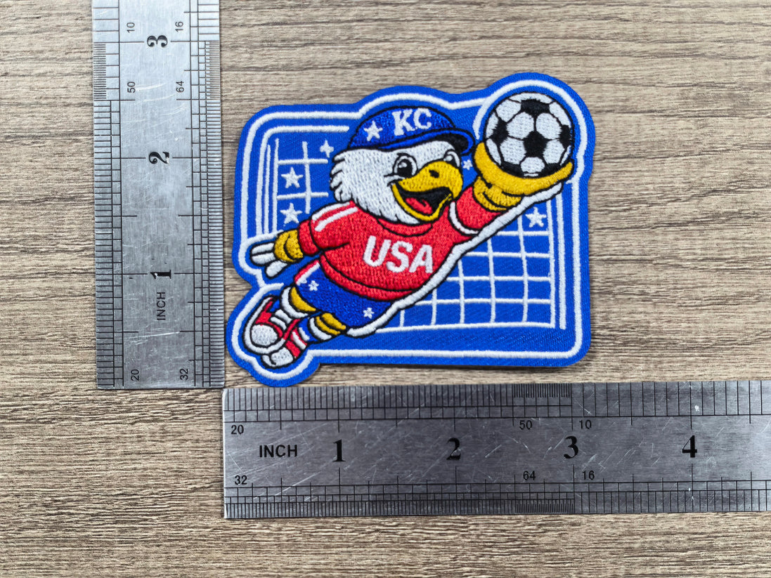 World Cup Soccer Eagle Embroidered Patch (3 inch)